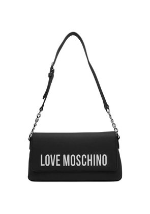 Love Moschino logo-detail shoulder bag - Black