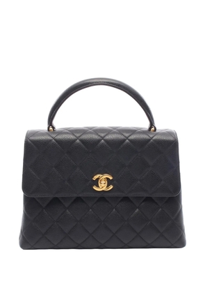 CHANEL Pre-Owned 1997-1999 Quilted Caviar Top Handle Bag handbag - Black