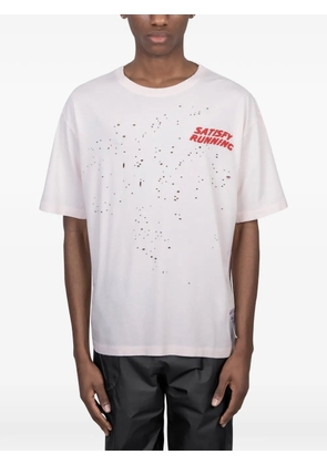 Satisfy distressed T-shirt - White