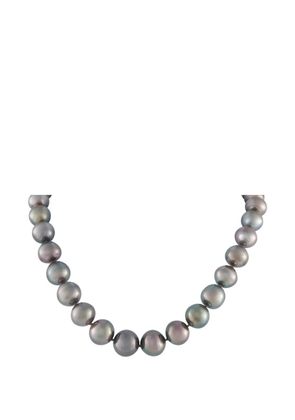 LB Exclusive LB Exclusive 18K White Gold 4.0 ct Diamond and Tahitian Pearl Necklace MF47-022026 - Grey