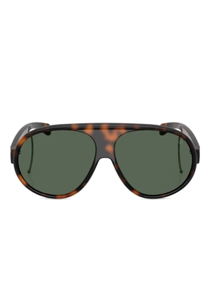Moncler Eyewear pilot-frame sunglasses - Brown