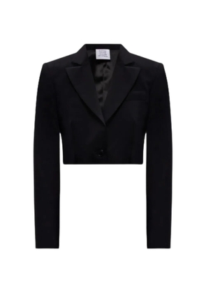 VETEMENTS cropped single-breasted jacket - Black