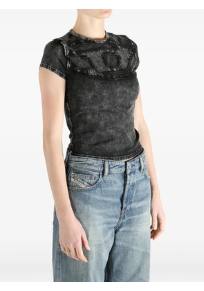 Diesel T-Mely cup-detail T-shirt - Grey