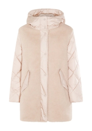 Herno quilted teddy coat - Neutrals