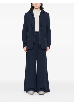 Alpha Tauri drawstring-waistband palazzo pants - Blue