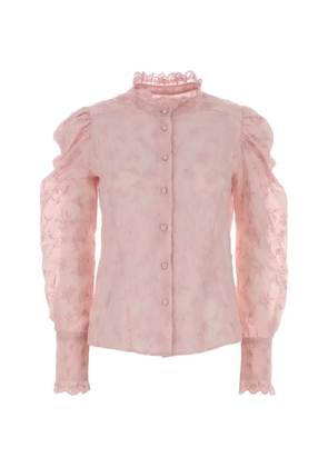 ISABEL MARANT ruffled embroidered shirt - Pink