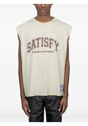 Satisfy graphic-print tank top - Neutrals