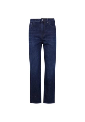 CIGALAS logo-patch straight jeans - Blue