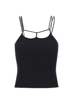 A. ROEGE HOVE Corin ribbed knit tank top - Black