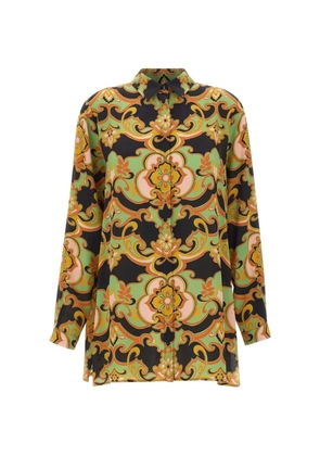 ETRO print buttoned shirt - Black