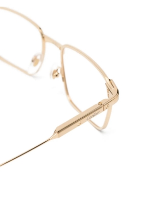 Cartier Eyewear rectangle-frame glasses - Gold