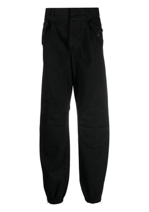 Winnie NY knee-pads cotton trousers - Black