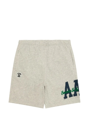 AAPE BY *A BATHING APE® camouflage-pocket logo-embroidered shorts - Grey