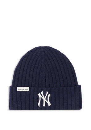 Sporty & Rich ribbed knit beanie - Blue