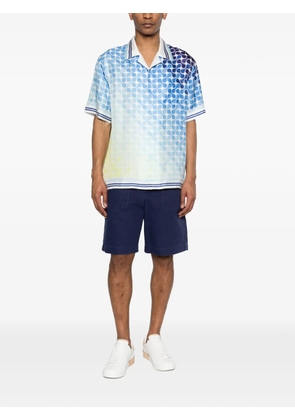 Casablanca Tennis Tile Cuban patterned shirt - Blue