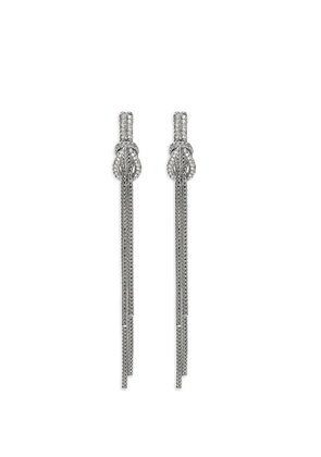 John Hardy Love Knot diamond earrings - Silver