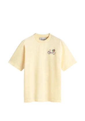 LES HÉRITIERS bike-print T-shirt - Neutrals