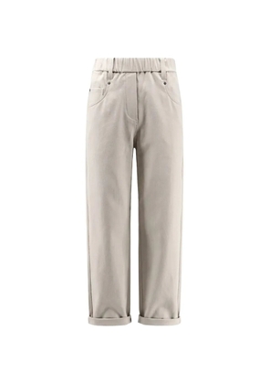 Brunello Cucinelli monili elasticated trousers - Neutrals