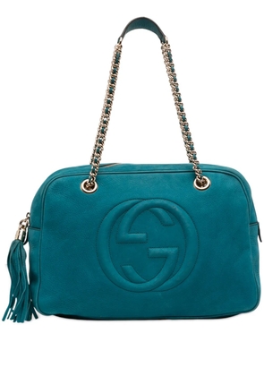 Gucci Pre-Owned 2016-2026 Nubuck Soho Chain shoulder bag - Blue
