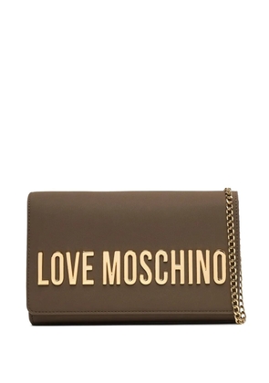 Love Moschino chain-strap shoulder bag - Brown
