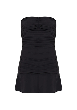 Bond-eye ruched bare dress - Black