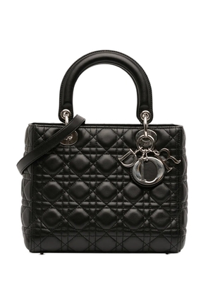 Christian Dior Pre-Owned 2012 Medium Lambskin Cannage Lady Dior satchel - Black