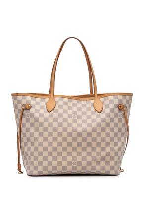 Louis Vuitton Pre-Owned 2012 Damier Azur Neverfull MM tote bag - White