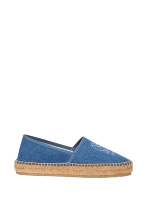 Love Moschino embroidery espadrilles - Blue