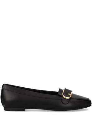 Furla buckle-embellished loafers - Black