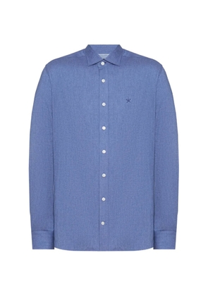 Hackett flannel-tape shirt - Blue
