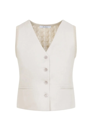 Max Mara V-neck button gilets - Neutrals