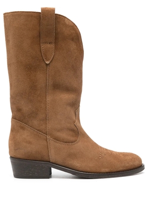 Via Roma 15 40mm suede ankle boots - Brown
