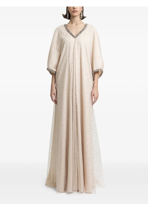 Gemy Maalouf V-neck loose-cut maxi dress - Neutrals