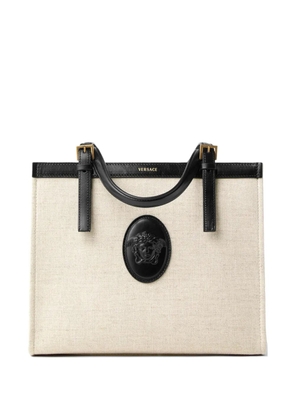 Versace Rivière canvas tote bag - Neutrals