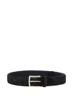 ATHISON woven suede belt - Black