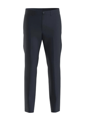 BOSS logo-patch trousers - Blue