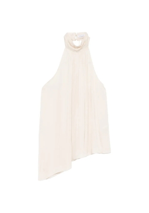 Patrizia Pepe halterneck sleeveless top - Neutrals