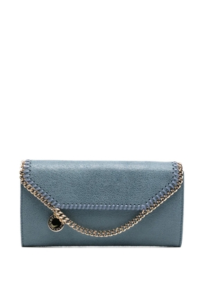 Stella McCartney Falabella chain-detail clutch bag - Blue