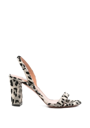 Aquazzura animal-print heeled sandals - Neutrals