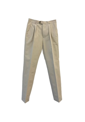 Loro Piana pleated cuffed trousers - Neutrals