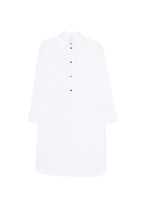 Malo button midi dress - White