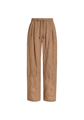 Dolce & Gabbana linen-blend vanity trousers - Brown