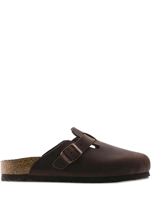 Birkenstock Boston oiled-leather clogs - Brown