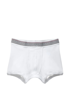 Versace ribbed cotton-jersey trunks - White