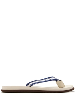 Brunello Cucinelli grosgrain flip flops - Blue