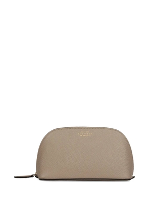 Smythson Panama zip-up make-up bag - Neutrals