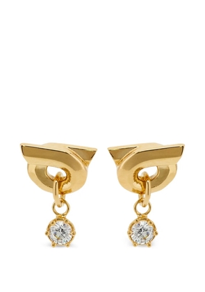 Ferragamo Gancini earrings with pendant - Gold