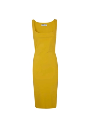 CHIARA BONI La Petite Robe square-neck dress - Yellow
