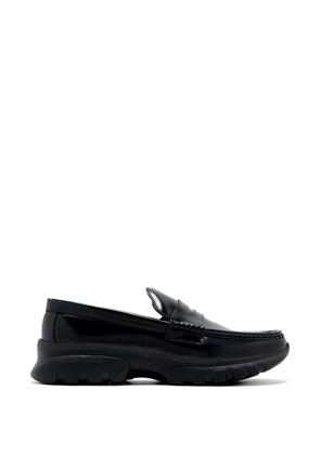 Filling Pieces logo-embossed penny loafers - Black