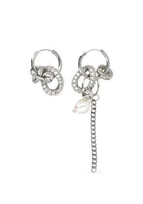 Justine Clenquet chain detail earrings - Silver